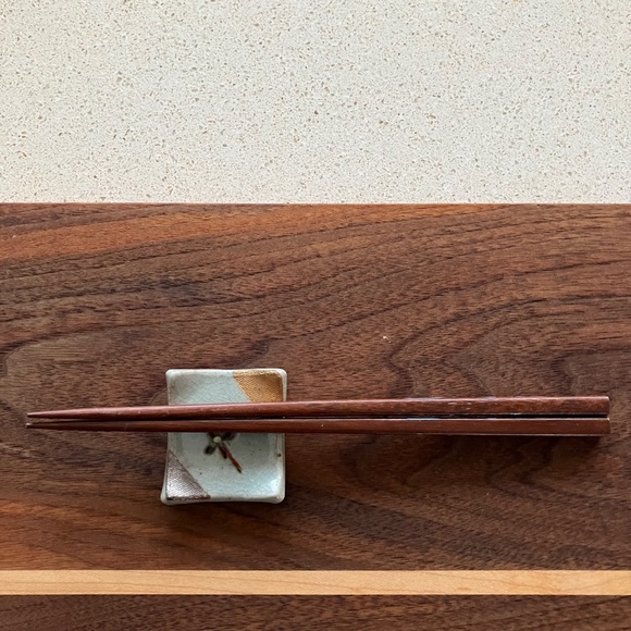 JAPANESE CERAMIC CHOPSTICK/CUTLERY REST SET OF 4 VINTAGE UNIQUE - Picture 7 of 9